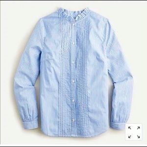 Jcrew peplum ruffled button down BRAND NEW